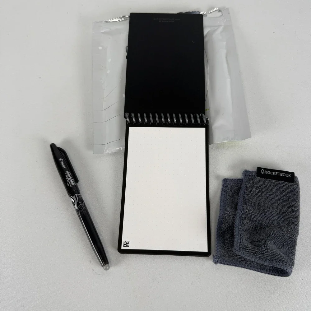 Rocketbook Mini Reusable Smart Notebook 3.5x5.5 EVR-M-K-A  BLK- Dot Grid NOB